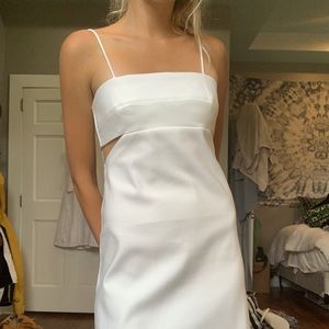 White mini dress